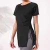 Vrouwen T-shirt Sport korte mouwen Sexy Vrouwen Sneldrogende Fitness Kleding Running Casual Afslanken Tops Oefening T-Shirts GYM Wear J2305