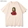 Frauen T-Shirts Ayumu Kasuga Das Mädchen war verloren Übergroße T-Shirts Frauen Harajuku T-Shirts Sommer ästhetische Baumwolle T-Shirt lässig