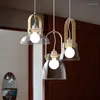 Lampade a sospensione Luci moderne in vetro Mobili per sala da pranzo Living Kitchen Decor Lampada a sospensione a led Illuminazione per interni Luce del ristorante