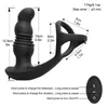 Массажер Heseks, толкаясь с простатой массаж анальной заглушки вибратор с кольцом эякуляции задержки для мужчин