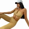 Dames Trainingspakken Set Sport Vrouwen Gym Pak sSeamless Push Up Butt Scrunch Legging Schokbestendige BH Crop Top Workout Kleding Vrouwelijke Trainingspak J230525