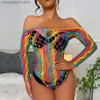 Sexy Set JSY Sexy Bodysuit Lace Lingerie Multicolor Sheer Sexy Bodystockings Fishnet Women's Underwear Erotic Catsuit Lingerie Comes T230530