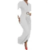 Etniska kläder plus kontorsklänningar för damer 2023 Formell elegant elegant afrikansk kvinnas avslappnad Autumn Pleated Long Maxi Dress