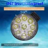 NIEUW 27W 9LED Work Light Led Car Front Fog Light 12V 24V voor vrachtwagen SUV 4x4 4WD Engineering Koplampen off-road LED Round Headlamp