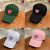 Casquettes de Baseball Lettre Coréenne Brodée Casual Coton Casquette de Baseball Couple Chapeau Hip Hop Unisexe