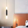 Muurlamp moderne minimalistische zwarte eetkamer kroonluchter levende tv -achtergrond hanger verlichting slaapkamer bedkamer led voor huis