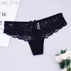 Briefs Panties Women's Full Lace Thong Panties Sexy Tangas See Through Underwear G-String Hollow Out Low Cut Bow Lady Lingerie Five Color J230530
