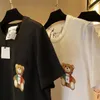 Sommer-Frauen-Trainer-Designer-T-Shirt Lässige Mann-Frauen-T-Shirts mit Teddybär-Buchstaben-Druck mit kurzen Ärmeln Top-Verkauf Luxus-Männer-Hip-Hop-Kleidung