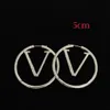 Fashion Womens Circle Simple Studs Earrings Hoop 3 Sizes Top Quality Brass engagement Earring For Lady Gifts