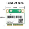 CARDS WIFI 6E AX210HMW MINI PCIe WiFi -kort Bluetooth 5.3 för Intel Ax210 Network Card WiFi 6 AX200 802.11ax Wireless Adapter