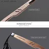 Óculos de sol Kingseven Wood Men Glasses Sunglasses polarizados de madeira de madeira para mulheres Mirror Lens Fashion Handmed Moda UV400 Acessórios para óculos L230523