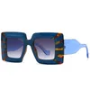 Солнцезащитные очки 2023 Fashion Big Frame Women Vintage Brand Designer Square Sun Glasses для оттенков Женские очки Anti-Glare 27005
