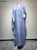 Roupas étnicas vestido muçulmano abaya dubai cetim de seda de seda batwing manga marroquina kaftan casual solto aberto abaya quimono roupas islâmicas turcas 230529