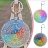 Ronde Dubbelzijdige Sleutelhanger Draagbare Lichtgewicht Kleine Hanger Voor Rugzak Tas Charm Hanger Kleur Gevoel Wiel Sleutelhanger