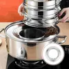 Gift Wrap Stainless Steel Steamer Ring Kitchen Gadget Food Steamers Multi-Functional Rack Household Steaming Pots Accessory Supplies