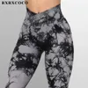 Pantaloni da donna Capris RXRXCOCO Pantaloni leggings da donna solidi Pantaloni irregolari a vita alta Pantaloni fitness casual Donna Slim Push Up Allenamento Sport Leggings da palestra J230529