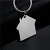 Porte-clés en forme de maison en métal porte-clés maison Design voiture porte-clés LOGO personnalisé cadeaux pour la Promotion
