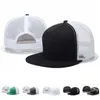 Snapbacks 2021 Yeni Unisex Hafif Mesh Düz Kadınların Açık Güneş Erkekler Ayarlanabilir Snap Kamyon Şapkası G230529