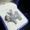 Pass Diamond Tester Moissanite Hip Hop Jewelry Fashion 925 Sterling Silver Sheep Pendant