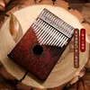 Kalimba Thumb Piano Portable 17 Key Finger Piano with Tuning Hammer Musical Instrument Christmas Gift for Kids Beginner Professional