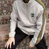 Men's Jackets Hiphop Street Butterfly AWGE Needles Jacket Embroidery Apricot Ribbon Striped Coat Men Women