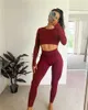 Women's Tracksuits Set Women Seamless 2PCS Two Piece Set Fitness Outfits Workout Set Sports Shirt Leggings Active Wear Gym Clothes for Women J230525