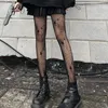 Women Socks Gothic Tights Leggings Lolita Hollowed Out Mesh Body Stockings Japanese Bottomed Lace Pantyhose Sexy Black Hosiery