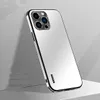 Casos de luxo Matte Aurora Phone Case para iPhone 15 13 12 11 Pro Max 13Pro 12Pro Proteção de lente de metal à prova de choque Hard Bumper Back Covers