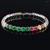 Strand 2023 luxe couleur ovale Bracelet Bracelet pour femmes anniversaire cadeau bijoux en gros saint valentin S8161