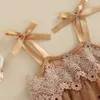 Zestawy odzieży nowonarodzona dziewczynka letnie ubrania kwiatowy pasek siatkowy kombinezon wierzchnia wierzchnia