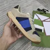 G Shoes Flat 2023 Casual Designer Shoes Screener Sneakers Beige Butter Dirty Leather Shoes Italy vintage Red and Green Web stripe Luxury Rubber Sole Classic 35-45