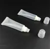 High Quailty 5ML 10ML Empty Lip Gloss Tube Container Clear Tubes Squeeze Clear Plastic Empty Refillable Soft Cosmetic Tubes Balm Lip lipstick Gloss Bottle