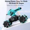 Gesture Sensing Launch Water Bomb Remote Control Tank 30Mins 4WD Lateral Walk Auto Demo 360° Drift Fort Disassembly RC Stunt Car