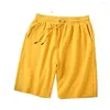 Shorts pour hommes Sports simples Taille mi-haute Séchage rapide Surdimensionné Couleur unie Baggy Colorfast Summer Streetwear