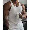 Racing Jackets 2023 Men Fitness Gym Tank Top Sleeveless Shirt Male Exercise Sports Vest Black Undershirt Gyms Train Clothing