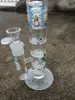 Glass Bongs Classics Design Thick Perc Honeycomb Water Pipe Bong Dab Rig