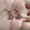 Backs Earrings Cute Monkey Leverback Clip Dangle Geek Jewellery Quirky Zodiac Gift