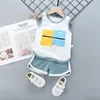 Set di abbigliamento 2 pezzi / set New Summer Baby Boys Clothes Suit Bambini Ragazze Camicia Shorts Set casual Tute per bambini