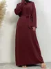Etniska kläder Selle Muslimsk kvinna Abaya med fickor Islamiska avslappnade och enkla långa klänningar Marockansk kaftan kvinna Dubai Abaya Ramadan Black 230529