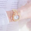 BS Be Sister Full Diamond 2022 Słynna marka Elegancka zegarek dla kobiet Stal Clock Montre Femme 2023 G230529