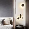 Vägglampor nordiska led ljus modern lyx för sovrum vardagsrum hem dekoration kan 360 grader roterbar kreativ armatur