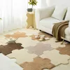 Tapijten gratis splitsen getuft tapijt modern eenvoudig thuisdecor tapijt super zachte pluche vloer mat woonkamer slaapkamer anti slip diy gebied