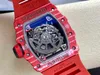 RM35-02 Watches SuperClone Mens Tourbillon Flywheel Luxe T+ Factory Mechanical Watch Volledig automatische beweging Wachtband Red Devils 01XD 3ZC5