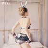 Sexy Set Bunny Girl Cosplay Rabbit Come Hare Hare For Women Adult Sexy Fort Lingerie Cat Tail Role-Playing Sex Games de alta qualidade T230530