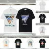 2023メンズデザイナーTシャツCasablanc Sh​​irt Man Womens Tシャツ文字プリント半袖夏Casablanca TシャツMens