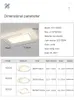 Ceiling Lights 2023 White Led Lamp For Living Room Bedroom Study Home Modern Rectangle Bright Chandelier Lighting With Remote Control