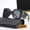 الكلاسيكية الفاخرة مصمم النظارات الشمسية الرجال النساء النظارات الشمسية النظارات الشمسية العلامة التجارية الكلاسيكية الفاخرة موضة UV400 حملق مع صندوق ريترو الإطار السفر الشاطئ الصيف