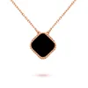 Lucky Four Clover ketting designer kettingen voor vrouw hanglagers kettingen roestvrij staal 18k goud vergulde dames meisjes Valentijnsdag designer sieraden vervagen nooit