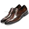 Classic oxford Lace-up Dress Shoes For Men Genuine Leather Handmade Plain Toe Luxury Italian Mens Business Wedding Formal Shoes