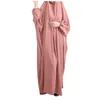 Roupas étnicas Eid Bat Sleeve Capuz Robe Mulheres muçulmanas Oração Hijab Vestuário Jilbab Abaya Facos Full Middle Oriente Dubai Vestido Islâmico Roupas Islâmicas 230529